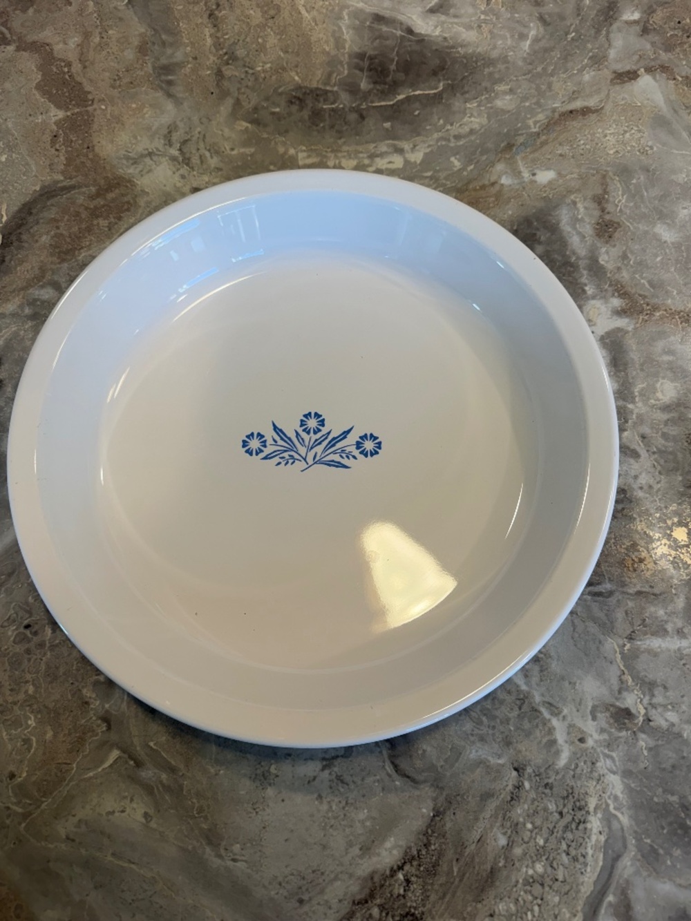 Vintage corning ware, blue corn flour, 9 inch pie plate model P – 309